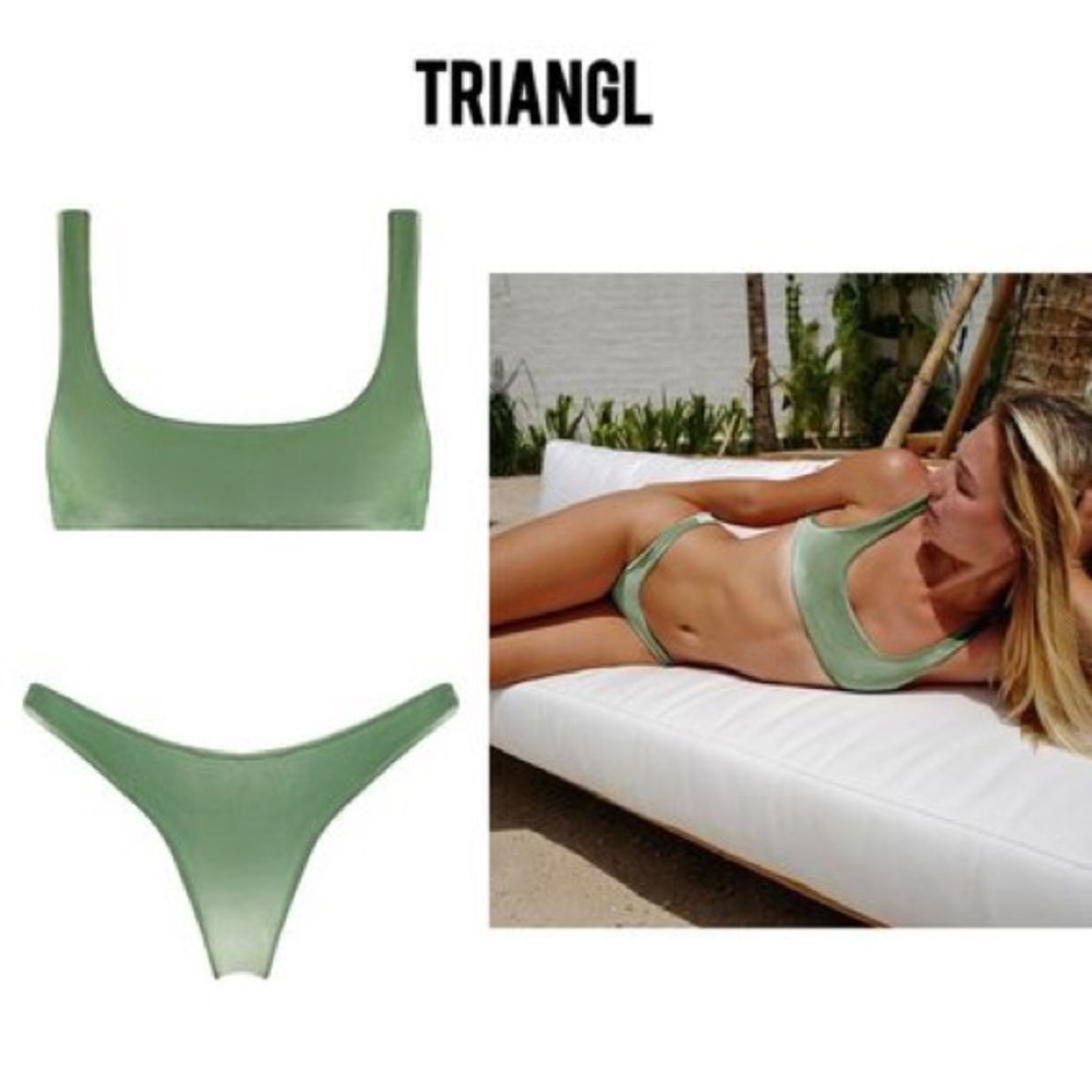 NWOT Triangl Green Bikini